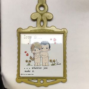 Vintage 1970’s “Love is….”, trivet